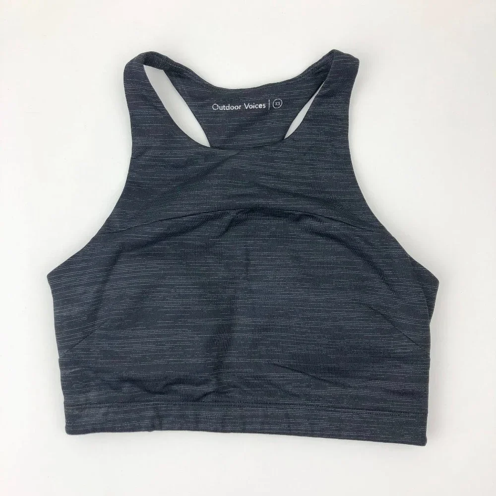 OUTDOOR VOICES black move free crop top - Picture 3 of 6
